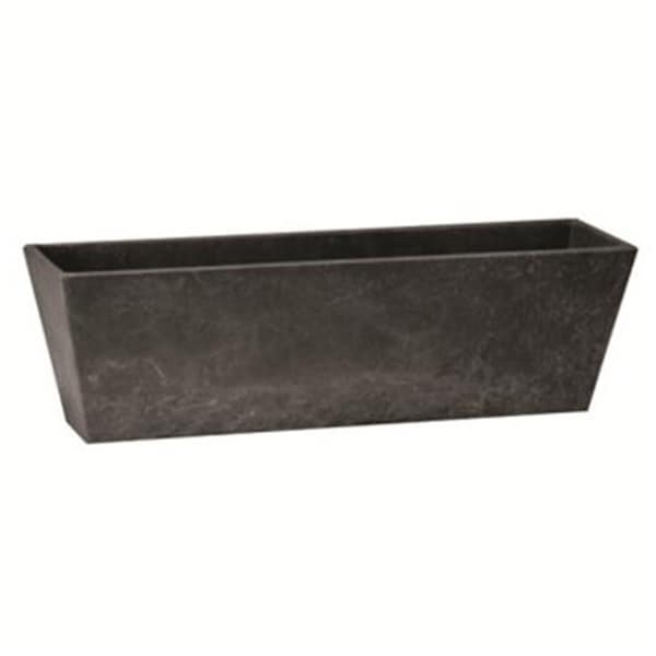 Novelty Manufacturing Novelty Manufacturing NOV36148 14.5 in. Ella Flower Box Planter - Black NOV36148 - main